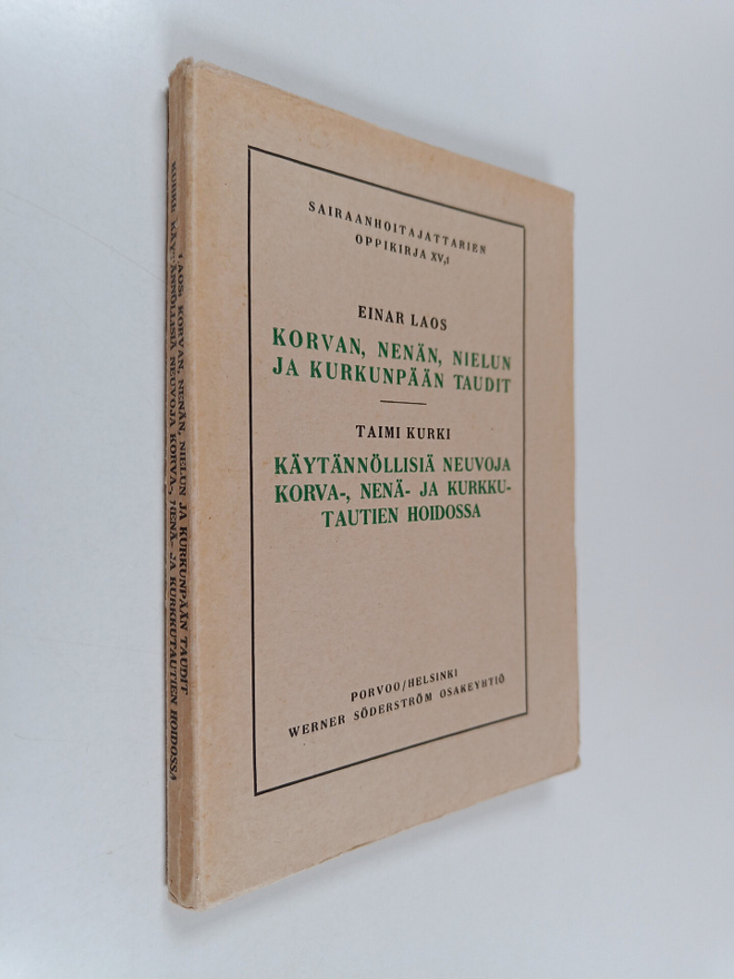 Einar Laos : Korvan, nenän, nielun ja kurkunpään taudit