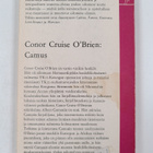 Conor Cruise O'Brien : Camus - pikkukuva 2