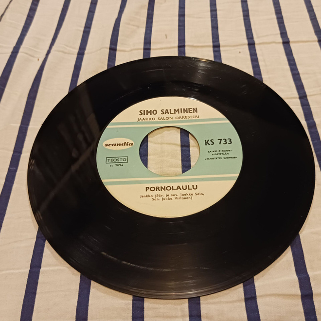 Simo Salminen – Pornolaulu / Minä Olen Paakari 45" orig 1968