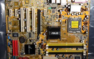 LGA775-emolevy Asus P5GD2 Rev. 2.04 Asuksen tehdaskunnostama