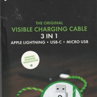 Visible charging cable 3 in 1 - pikkukuva 1