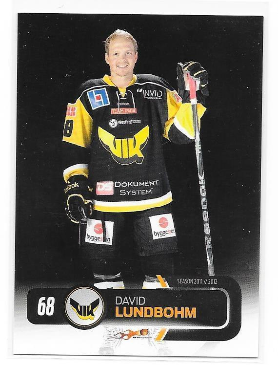 2011-12 Allsvenskan #277 David Lundbohm Västerås TPS TUTO