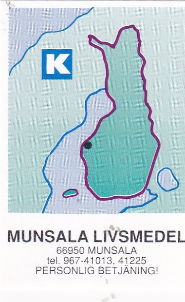 Munsala. Livsmedel  , kartta   s101