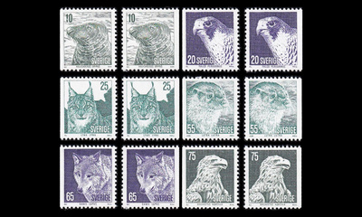 Ruotsi 820-5xD ** Eläintensuojelu x-pap (1973)