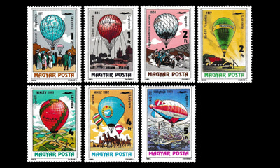 Unkari 3600-6 ** Ilmailu 200v kuumailmapalloja (1983)