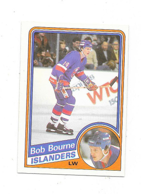1984-85 OPC #123 Bob Bourne , New York Islanders