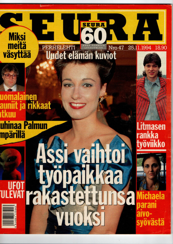 Seura n:o 47 1994 Assi. Jari. Michaela. Pentti. Tiina. Eston