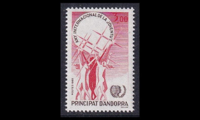 Andorra Fr 362 ** Kansainvälinen nuorisovuosi (1985)