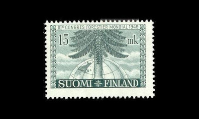 369 ** Maailman metsäkongressi 15mk (1949)