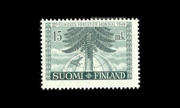 369 ** Maailman metsäkongressi 15mk (1949)