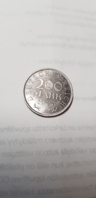 200 mk saksa 1923 kl 7-8