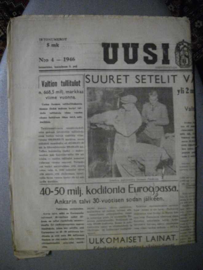 Uusi Suomi Nro 4/5.1.1946 (23.1)