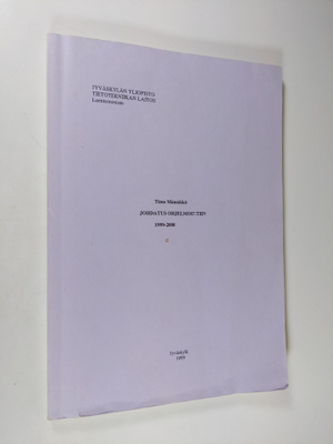 Timo Männikkö : Johdatus ohjelmointiin : 1999-2000