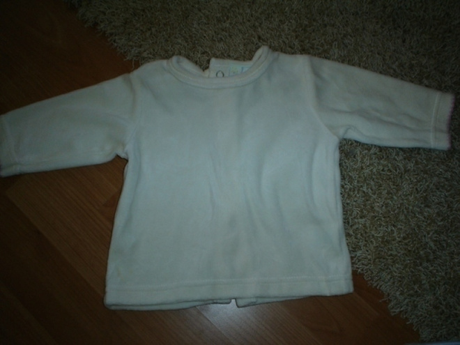 Plyysipusero, 3/6 kk, valkoinen