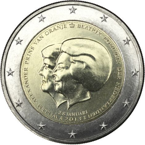 Alankomaat 2013 2 € Double Portrait UNC