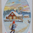 Tycho Ödberg: Joulupukki vie lahjoja,odottavatkin jo p. 1927 - pikkukuva 1