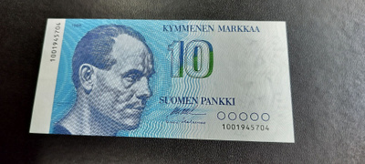 10mk 1986, OLL-Hes, 1001...ekaa sarjaa