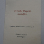 Svenska Dagens Huvudfest 6.11.1994. Svenska Teatern - pikkukuva 1
