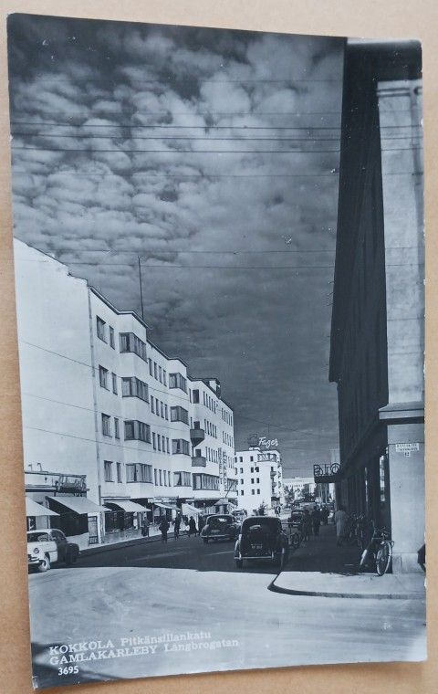 Kokkola, Pitkänsillankatu, vanha mv valokuvapk, ei p.