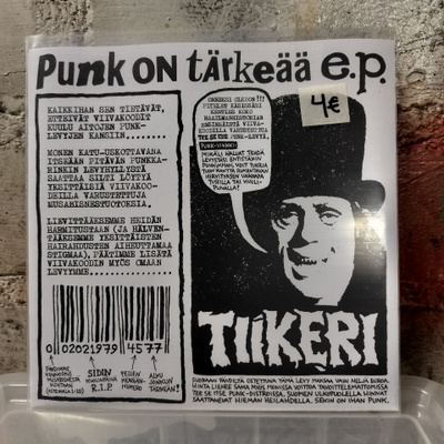 TIIKERI - Punk On Tärkeää E.P. 7"