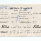 Purkkakuva Hellas Autosarja n:o 103 CHEVROLET IMPALA - pikkukuva 2