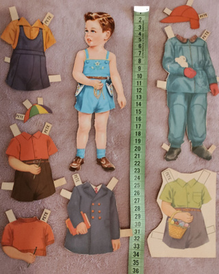 Paperinukke Pete 1940-50-luku