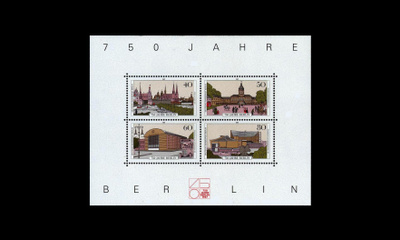 Berlin 772-5BL8 ** Berliini 750v blokki (1987)