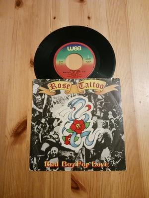 Rose Tattoo – Bad Boy For Love 7" ps 1981 Hard Rock