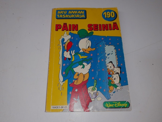 Aku Ankan taskukirja 190 Päin seiniä
