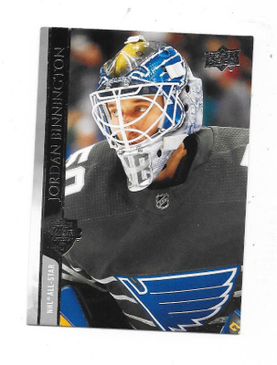 2020-21 Upper Deck #655 Jordan Binnington St Louis Blues MV