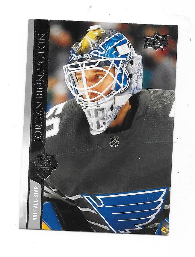2020-21 Upper Deck #655 Jordan Binnington St Louis Blues MV