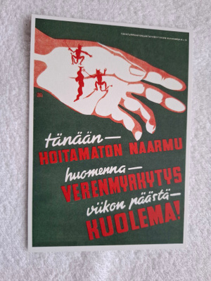 Verenmyrkytys Postikortti*