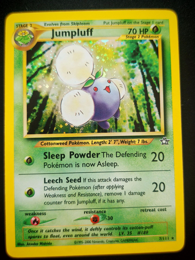 Pokemon kortti Jumpluff Neo Genesis holo