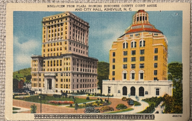 Asheville City Hall ja Buncombe County Courthouse å