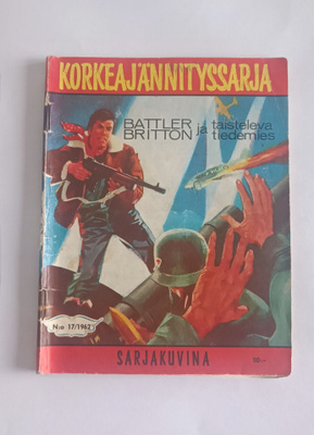 Korkeajännitys sarjakuvalehti nro:17/1962 Battler Britton