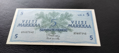 5 mk 1963 Litt.A, KUL-Koi, A-sarjaa
