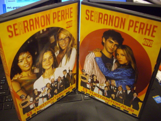 8DVD SERRANON PERHE tuotantokausi 1-2   (Sis.postikulut )