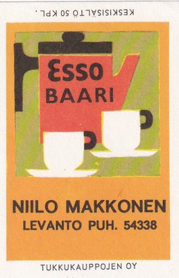 Levanto, Niilo Makkonen, ESSO Baari .s44