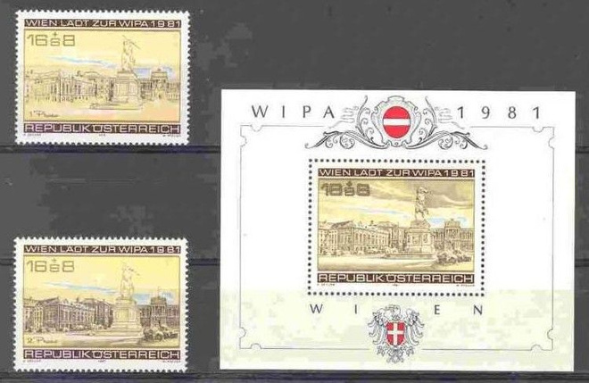 (S0483) AUSTRIA, 1979-1981 ("WIPA 1981", Vienna). MNH**