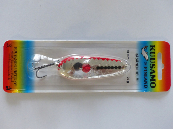 KUUSAMO HELMI RÄSÄNEN 70mm, 20g Väri: BL/R/S-C