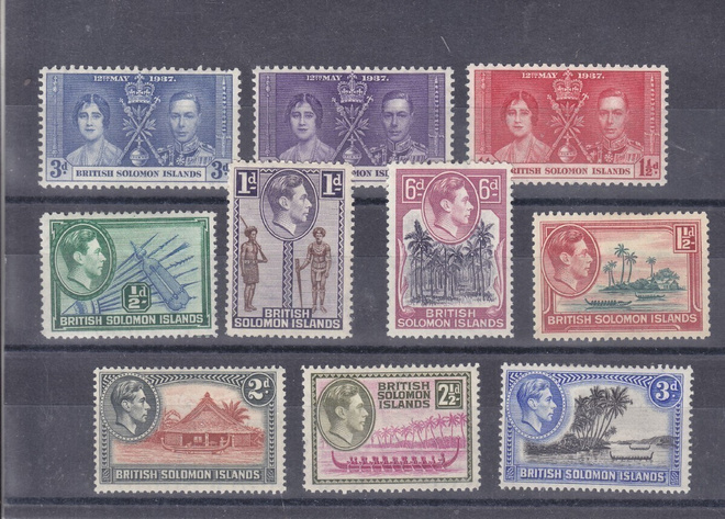 British solomon islands liimakkeellisina