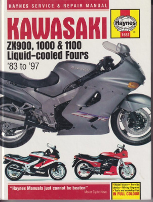 Kawasaki ZX900, 1000 & 1100, Liquid-cooled Fours 1983 to1997