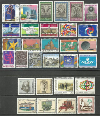 LUXEMBURG postituoreita merkkejä - 30 erilaista **