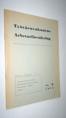 Bruuno (toim) Sarkko : Työväenvakuutus N:o 6 / 1958
