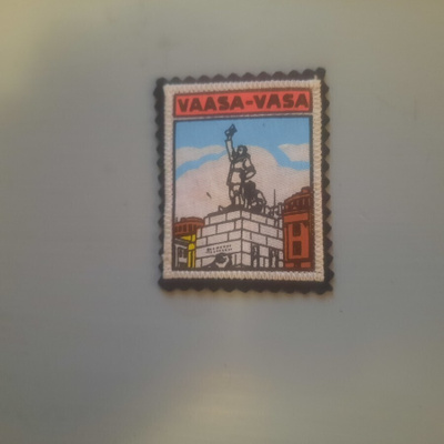 hihamerkki kangasta Vaasa Jääkäripatsas