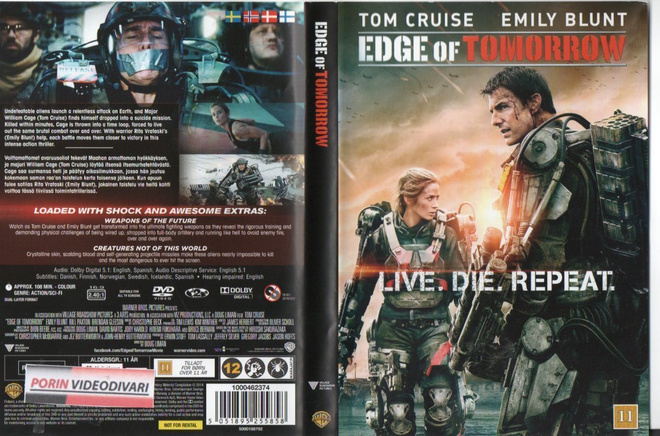 EDGE OF TOMORROW	(32 828)	k	-FI-	DVD		tom cruise	2014