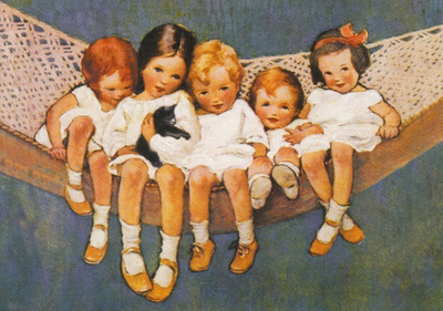 Jessie Willcox Smith: Tytöt riippumatossa