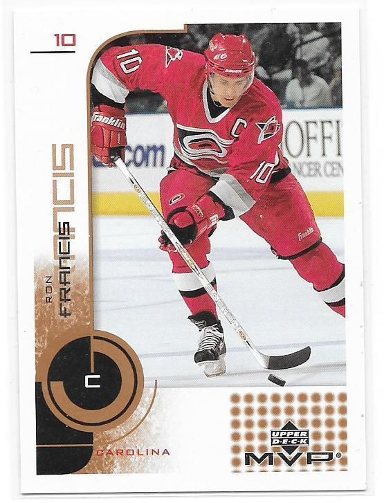 2002-03 Upper Deck MVP #33 Ron Francis Carolina Hurricanes
