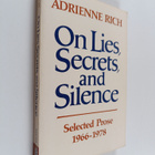Adrienne Rich : On lies, secrets, and silence : selected ... - pikkukuva 1