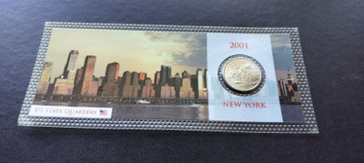 US State Quarters, New York 2001 kortissa, UNC